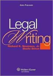 Legal Writing, (0735564248), Richard K. Neumann, Textbooks   Barnes 
