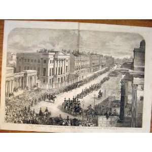  Funeral Procession Apsley House Artillery Print 1852