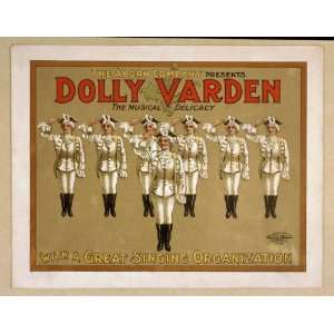  Poster The Aborn Company presents Dolly Varden the musical 