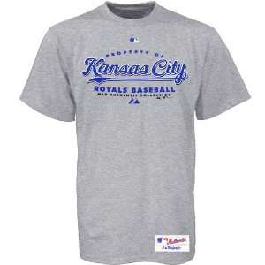  Majestic Kansas City Royals Ash Road Property T shirt 