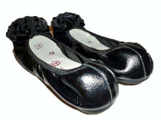 Women Black Flats Fashion Ballet Ballerina Rose Causal Flats Shoes 