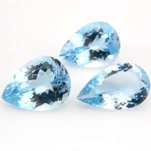 Natural Untreated Blue Aquamarine Gemstone Pear Cut 8.15cts 12*8mm 