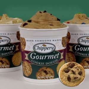 Chippery Gourmet Chocolate Chunk Cookie Dough   Two 3 lb. Tubs  