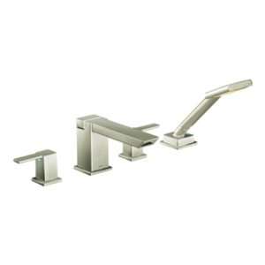 Moen TS904BN 90 Degree Two Handle High Arc Roman Tub Faucet Includes 