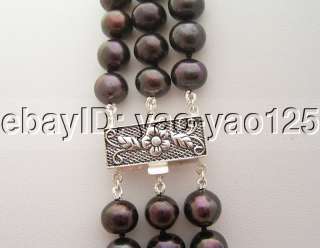 Fresh Water cultured pearl, black in , good quality, high luster 