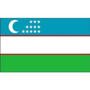  Uzbekistan 6 x 10 Nylon Flag Patio, Lawn & Garden