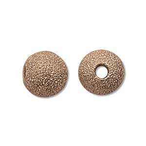  Copper Plated Stardust Sparkle Round Beads 8mm (25) 35123 