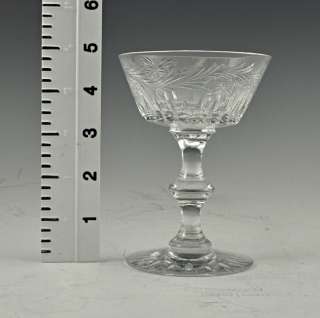 Set of 12 Cut Crystal Hawkes Wine Glasses Goblets  