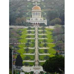  Shrine of the Bab, Bahai Gardens, Haifa, Israel, Middl 