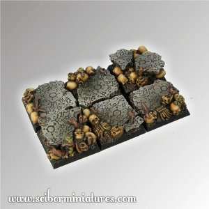  Square Bases Chaos Ground 25mm (5) Toys & Games