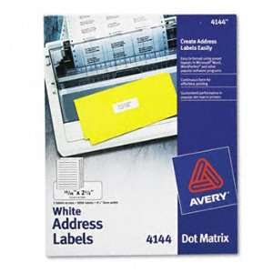  AVERY LABEL 2.5 X 15/16 3UP (3000/BX)