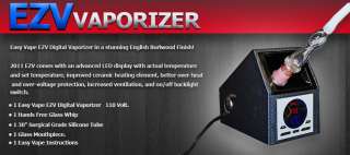 Easy Vape FULL LED CARBON FIBER BODY Digital Vaporizer Free Poker Chip 