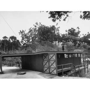  Modern Home, Showing Carport, and Exterior of Redwood 