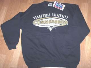 Black & Gold Vanderbilt University Commodores Licensed Sweatshirt 