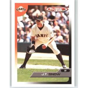  2005 Topps Total #378 J. T. Snow   San Francisco Giants 