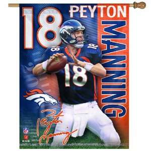  NFL Denver Broncos Manning 27 by 37 inch Vertical Flag 