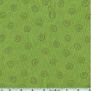  45 Wide Chutes and Ladders Swirls Green Fabric By The 