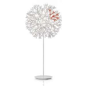  Coral Floor Lamp   ivory/red, large, 110   125V (for use 