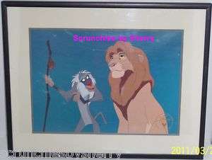  Lion King 1995 Lithograph Frame Gold Seal VSH Factory 