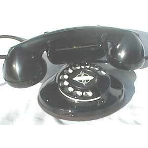  Art Deco Black Phone (Reproduction)