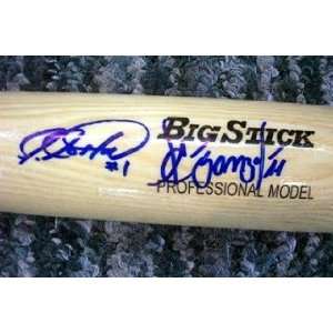 Luis Castillo & Alex Gonzalez Autographed/Hand Signed Bat