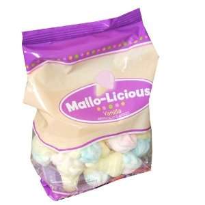 Mallolicious Vanilla Marshmallow Candies 3.52 Ounce Bag (Pack 12)