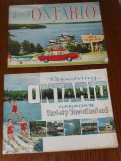 Vintage 50s ONTARIO CANADA Vacation Booklets Ephemera  