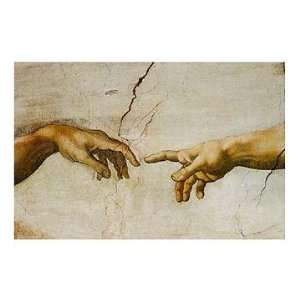  Creation of Adam By _ Michelangelo. Highest Quality Art 