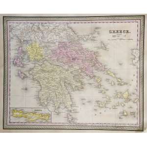  Mitchell Map of Greece (1852)