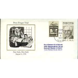  United States First Day Cover Stamps   Peter Zenger Trial 
