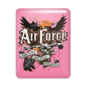  iPad Case Hot Pink Air Force US Grunge Any Time Any Place 
