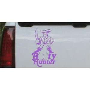 Purple 24in X 15.3in    Pirate Booty Hunter Funny Car Window Wall 