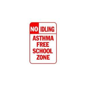   Vinyl Banner   No idling ?? asthma free school zone 