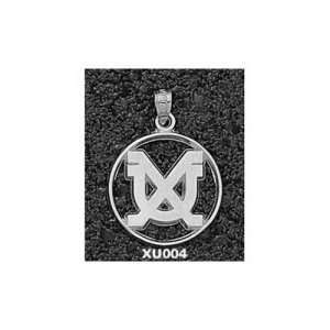  Xavier University XU In Circle Pendant (Silver) Sports 