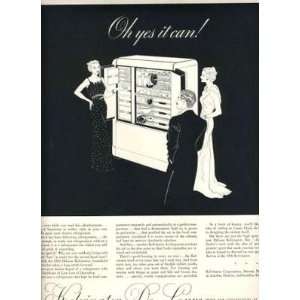  1930s Kelvinator DeLuxe Refrigerator Magazine Ad 