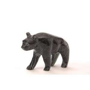   Lex Classics Bear Black Zebra Marble Bear Figurine