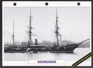 USS KEARSARGE Civil War Ship PICTURE DATA SPEC SHEET  