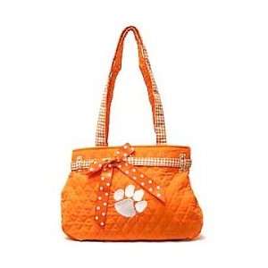 Clemson Tigers Quilted Handbag 