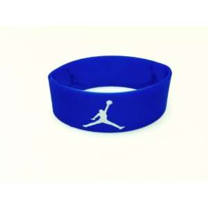 Michael Jordan Sport Silicone Wristband Bracelet   BLUE /WHITE Jumpman 