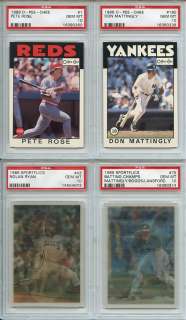 1986 86 SPORTFLICS BAT CHAMPS MATTINGLY # 75   PSA 10   