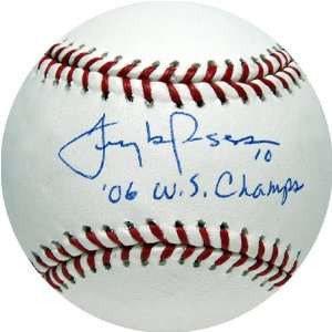 Tony La Russa Autographed 06 W.S. Champs Inscription Baseball Sports 