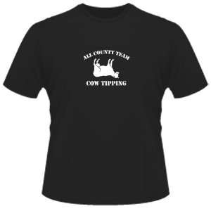    FUNNY T SHIRT  All County Team Cow Tipping Funny Toys & Games