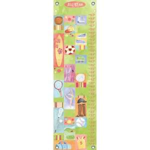  childrens growth chart all star girl
