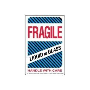 Fragile, Liquid In Glass Label