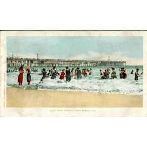  Reprint Long Beach CA   Surf Bathing 1900 1909