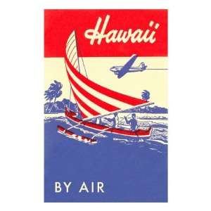  Hawaii by Air, Outrigger Premium Poster Print, 8x12