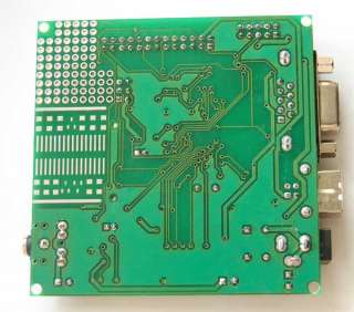 AT90USB162 ATMEL AVR board ISP USB joystick audio SD card RS232 LEDs 