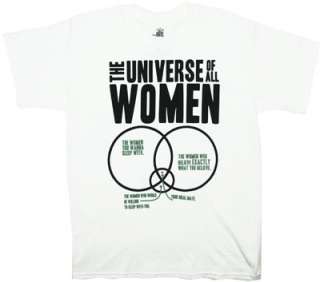 The Universe Of All Women   Big Bang Theory T shirt  