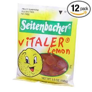 Seitenbacher Lemon Vitaler, 3.5 Ounce Bags (Pack of 12)  