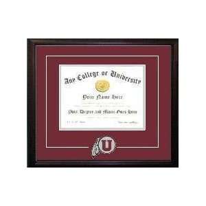  University of Utah Cherry Wood Spirit Diploma Frame 